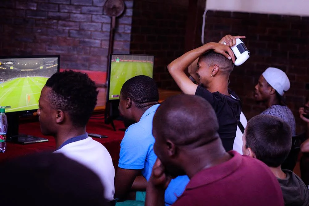 A Cinga community gaming day in action