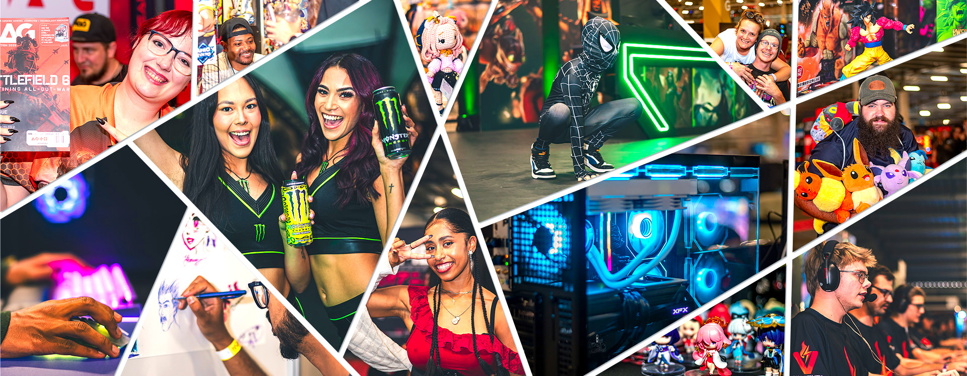 Expo crowd collage