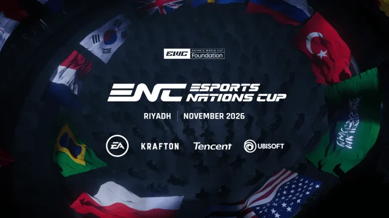 Esports Nations Cup 2026 announcement artwork, Riyadh, November 2026