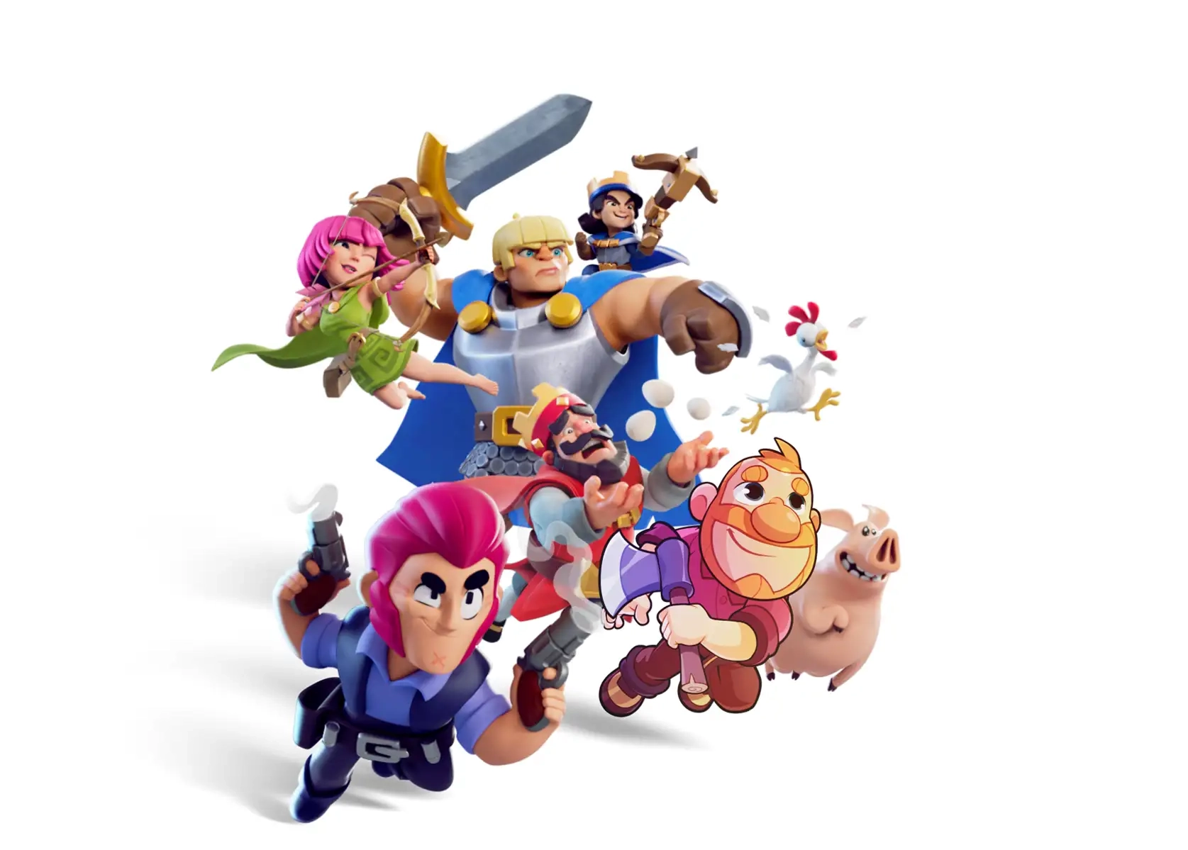 A second lineup of Clash Royale, Clash of Clans and Brawl Stars characters, from the Supercell franchises the new Africa grants program supports